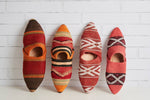 Moroccan Kilim Slippers: Small