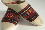 Moroccan Kilim Slippers: Small