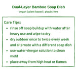 Dual-layer Bamboo Soap Dish