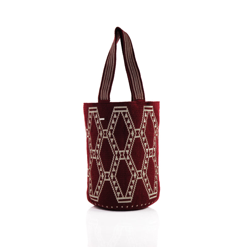 Red Wine Wayuu Maxi Bag
