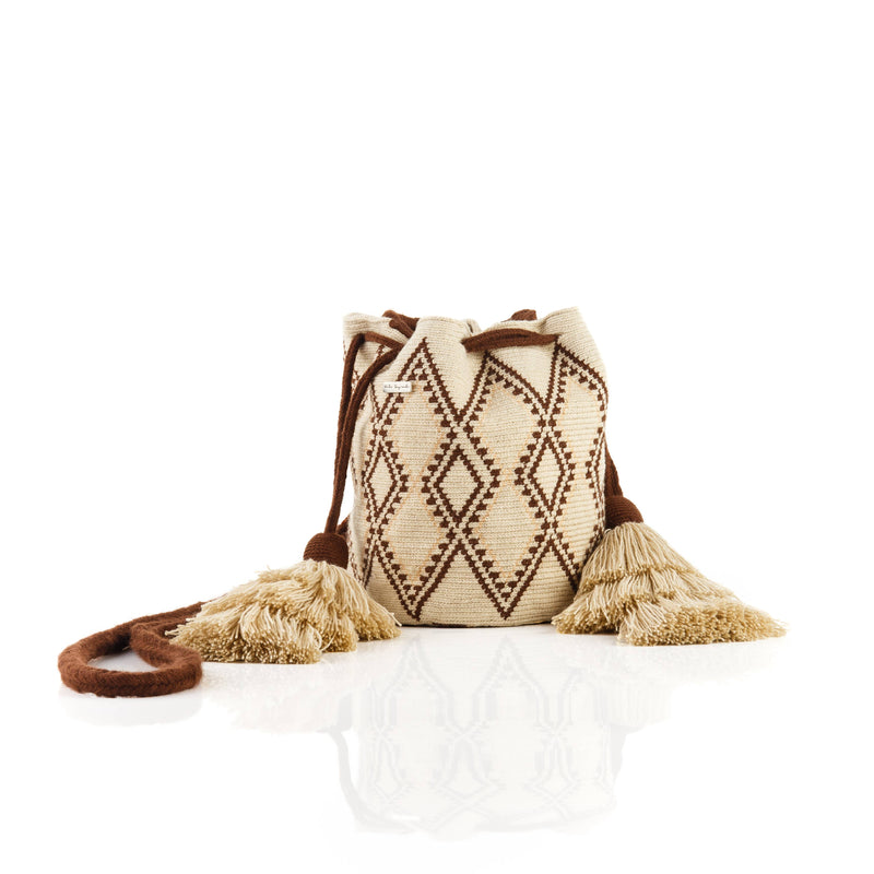 Sand/Brown Wayuu Mini Bag